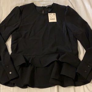 NEW peplum Zara top